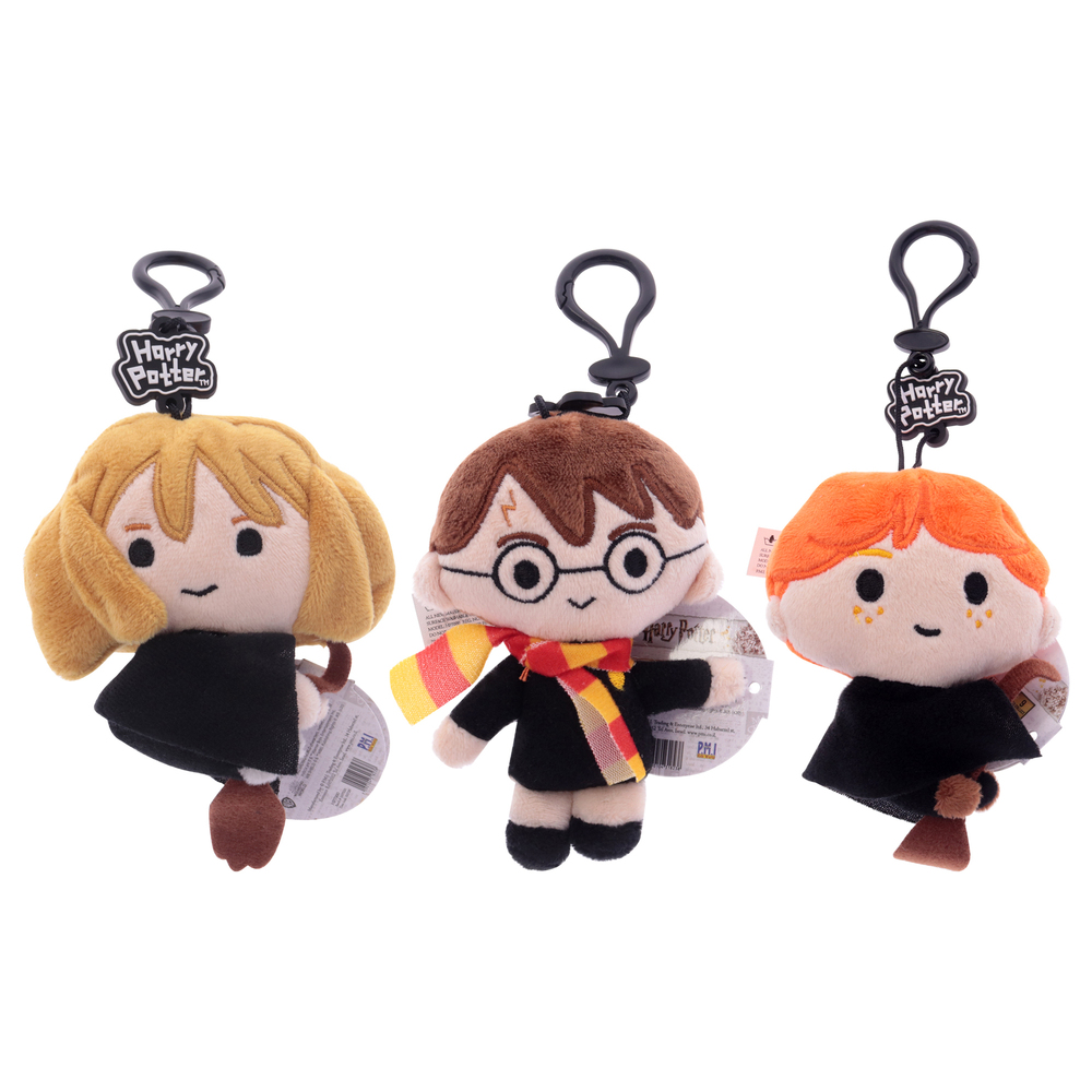 Harry Potter Plush Keychain - Set A by PMI for Kids - 3 Pc Plush Toy